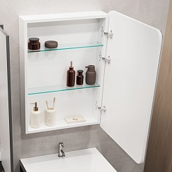 Stella Polare Зеркальный шкаф Анда 700х800/С R с Led-подсветкой – фотография-3